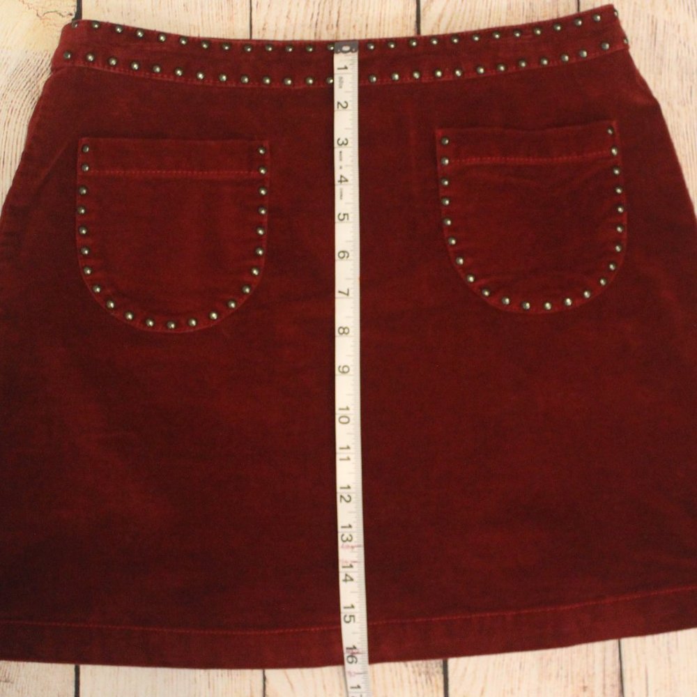 Mossimo Wine Red Velvet Mini - Picture 6 of 13